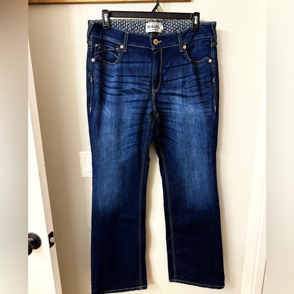 Ariat Blue Boot Cut Jeans Classic Style 34L - Picture 1 of 3